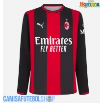 Camisa de time de futebol AC Milan Replicas 1º Equipamento 2026-27 Manga Comprida